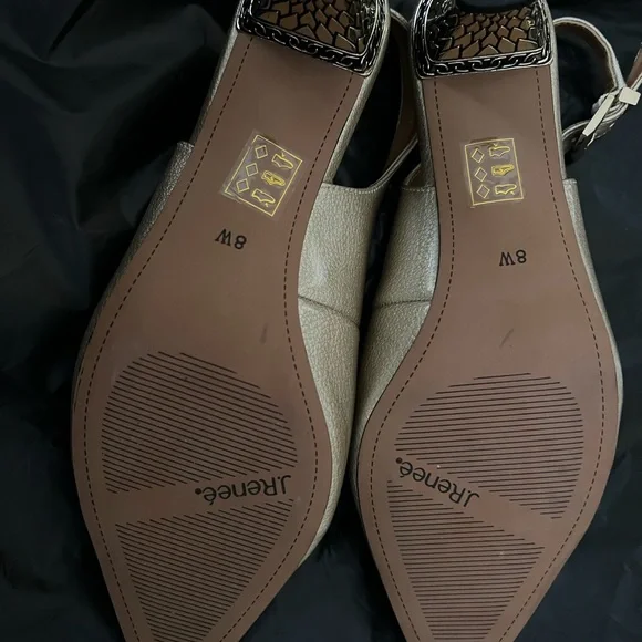 NWOB J. Renee Mayetta Slingback Pearlized Patent Pumps size 8W - Picture 4 of 7